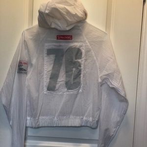 Spalding Windbreaker Workout hoodie